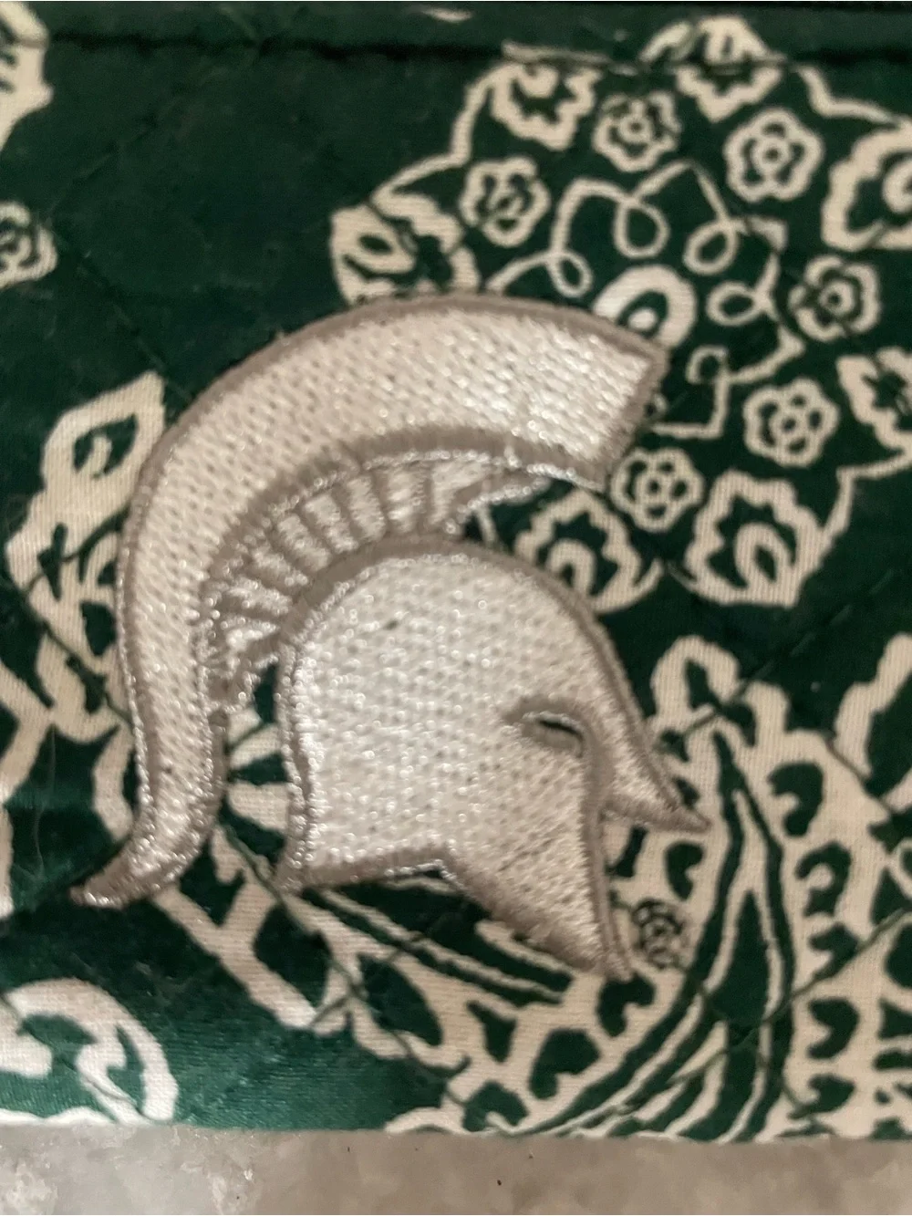 Vera Bradley MI Spartans Collegiate Zip ID Lanyard